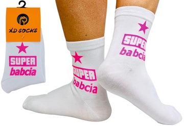 SKARPETY rozm 39-42 na DZIEŃ BABCI dla DZIADKA babcia dziadek dziadków