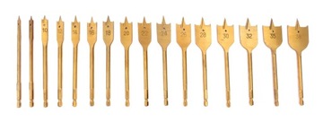 СВЕРЛА ПЛОСКИЕ ДЛЯ ДЕРЕВА, 16 ШТ.