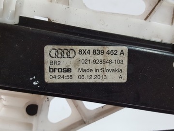 AUDI A1 8X 10-14R ZVEDÁK OKNO PRAVÝ ZADNÍ