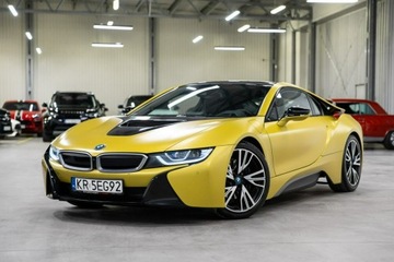 BMW i8 Coupe Elektryczny + R3 1499 362KM 2017 BMW i8 Protonic. 2 wł. Bezwypadek. Salon Polska., zdjęcie 1