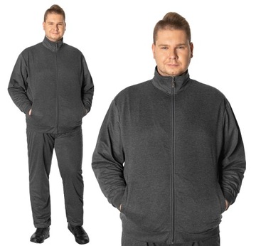 Duży Komplet Sportowy Dresowy Męski Dres Treningowy Bluza Spodnie 978-3 8XL