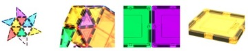 Образовательные строительные магнитные блоки.