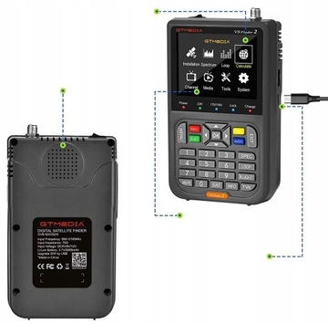 CYFROWY MIERNIK SYGNAŁU SAT-FINDER LCD 4000 mAh