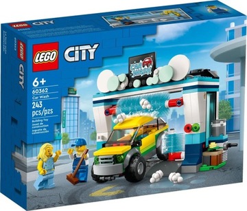 KLOCKI LEGO CITY 60362 MYJNIA SAMOCHODOWA AUTO SAMOCHÓD