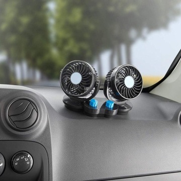 ПОРТАТИВНЫЙ КОНДИЦИОНЕР С ДВОЙНЫМ АВТОМОБИЛЬНЫМ ВЕНТИЛЯТОРОМ, РЕГУЛИРУЕМЫЙ НА 360°