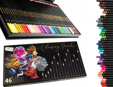 KREDKI 46 SZTUK + pudełko magnes CRAFT SENSATIONS