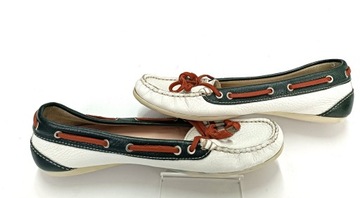 TOMMY HILFIGER SKÓRZANE Mokasyny Buty __ Wk 24,5 cm r. 37