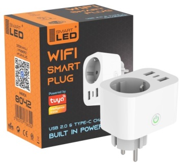 Умная розетка Tuya WiFi, зарядное устройство USB