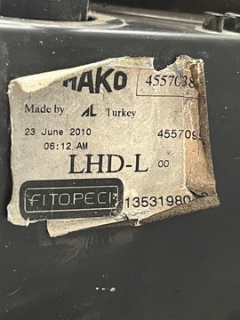 CITROEN NEMO QUBO FIORINO SVĚTLO LEVÝ PŘEDNÍ 1353198080