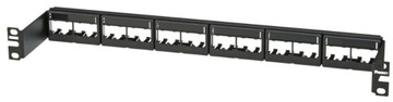 Patchpanel 24p pusty minicom prosty UTP wpuszczany