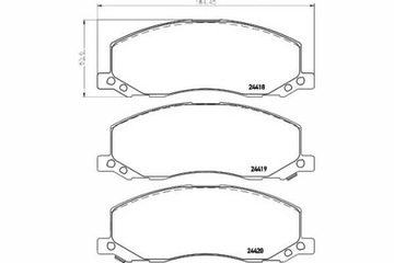 TEXTAR KLOCKI HAMULCOWE OPEL PRZÓD INSIGNIA 08- 2,