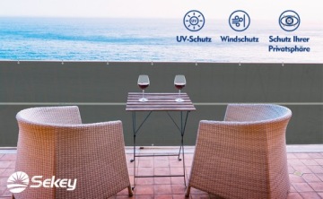 КОВРИК ДЛЯ БАЛКОНА ТЕРРАСЫ БАЛКОННЫЙ ЗАБОР 90 Х 400 СМ УФ