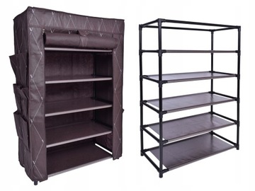 SZAFKA MATERIAŁOWA NA BUTY OBUWIE ORGANIZER STOJAK GARDEROBA TEKSTYLNA