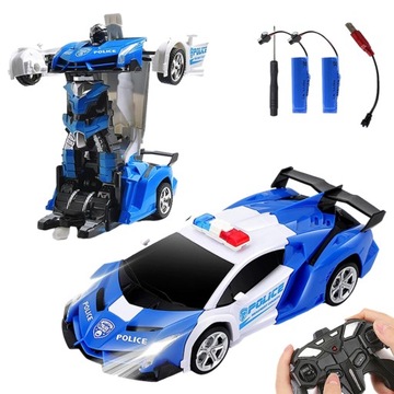 ROBOT ZDALNIE STEROWANY AUTO 2W1 RADIOWÓZ POLICJA