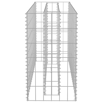 vidaXL Приподнятое габионовое кашпо, оцинкованная сталь, 90x30x60 см