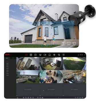 Комплект IP PoE МОНИТОРИНГА для 4 КАМЕР 5MPx 1TB