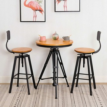 Барные стулья, табуреты в деревенском стиле, 2 шт.