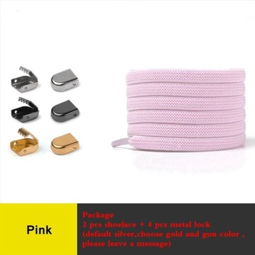 No Tie Flat Hiking Running Shoe Lace Elastic