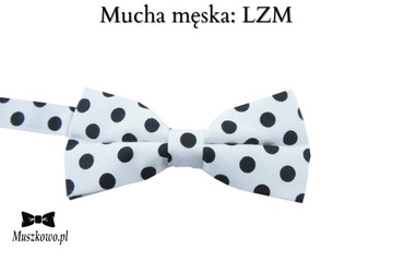 Szelki do spodni i mucha męskie Biały komplet na ślub wesele WZORY