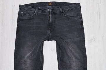 LEE LUKE SLIM JEANSY spodnie męskie granatowe PREMIUM 34/34 pas 90