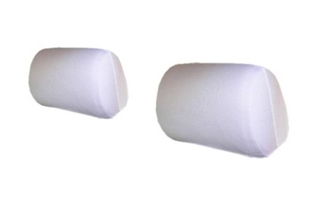 Pokrowce na zagłówki, uniwersalne białe 2 szt.