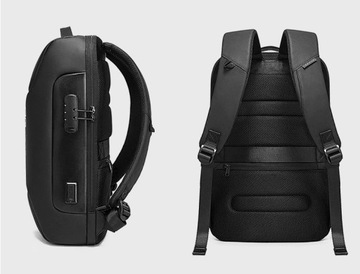 Рюкзак противоугонный Bange BG-7216 для ноутбука 15,6 дюйма с USB, вместительный зеленый