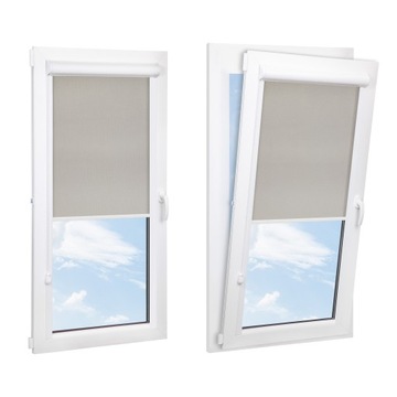 ROLETA MINI W KASECIE PCV NA WYMIAR DO 220 CM Z PROWADNICAMI WEWNĘTRZNE