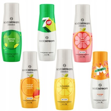 SODASTREAM Zestaw koncentratów 6 smaków syrop