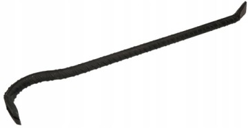 Кованый, ребристый, 120 см, метчик для выдергивания гвоздей, прочный, удобный.