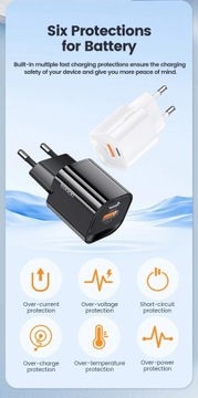 Toocki GaN Ładowarka USB typu C Przenośna, szybka ładowarka do iPhone'a Xiaomi