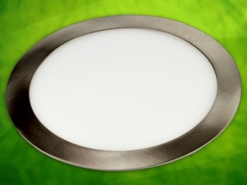 PANEL LED OKRĄGŁY ROUND 15W 230V SREBRNY WW