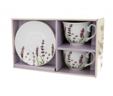 Filiżanki do kawy komplet 2+2 herbaty 250ml 35922