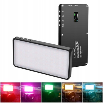 Andoer lampa LED do kamery aparatu zmiana barwy