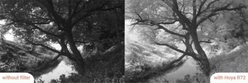 Инфракрасный фильтр Hoya R72 49 мм