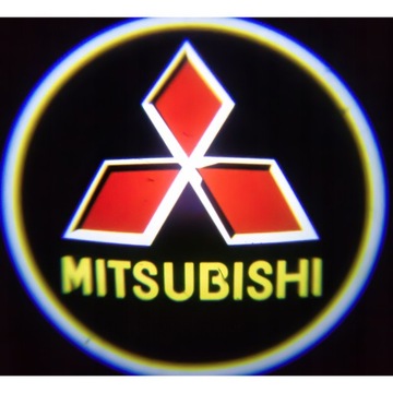 MITSUBISH PROJEKTOR RZUTNIK AKCESORIA DO AUTA POWITALNE LED LOGO + GRATIS