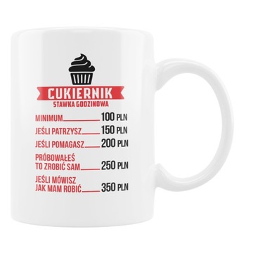 KUBEK ŚMIESZNY PREZENT DLA CUKIERNIKA STAWKA HIT