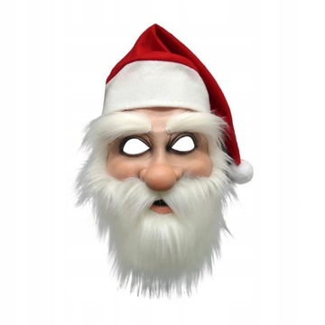 Santa Claus Mask Latex Soft Full of Mas