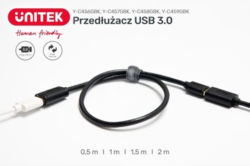 Y-C458GBK Расширение UNITEK Y-C458GBK. USB 3.0 1,5 м