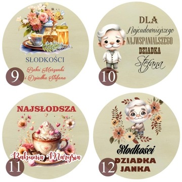 Zestaw prezent Dzień Babci Dziadka box kosz prezentowy miód, herbata, kubek
