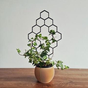 PODPÓRKA DO KWIATÓW DRABINKA DO ROŚLIN PNĄCYCH PERGOLA CZARNA XL 44cm