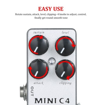 MOSKYAudio MINI C4 Compressor Guitar Effect Pedal