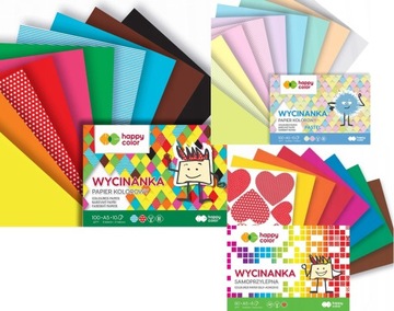 Вырезной блок А4/10К 100г СЧАСТЛИВЫЙ ЦВЕТ