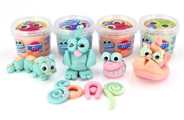 Тесто для игры в ванну MONSTER BATH, 4 шт.