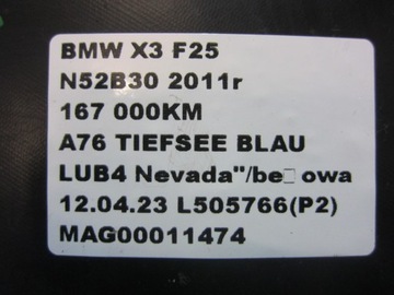 BMW X3 F25 X4 NADKOLE PRAWE PPRZÓD KOMPLET 7213642