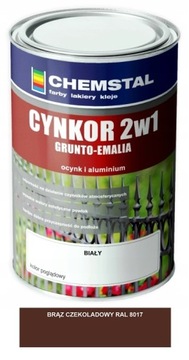 CHEMSTAL CYNKOR 2W1 GRUNTOEMALIA BRĄZ CZEK 8017 5L