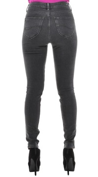 LEE spodnie SKINNY grey SCARLETT HIGH _ W25 L33