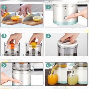 СОКОВЫЖИМКА ДЛЯ ЦИТРУСОВЫХ 45 Вт АККУМУЛЯТОРНАЯ СОКОВЫЖИМКА ДЛЯ АПЕЛЬСИНА И ЛИМОНА