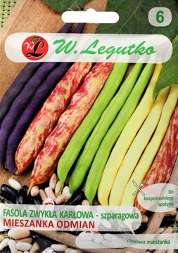 Fasola szparagowa karłowa mieszanka nasiona 40g