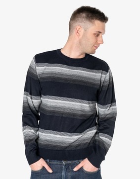 Klasyczny Sweter Męski Elegancki Cienki 2091-4 r L