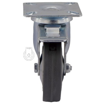 Комплект колесиков fi 75, 4 шт., шкаф, полка 42PPGUM75.